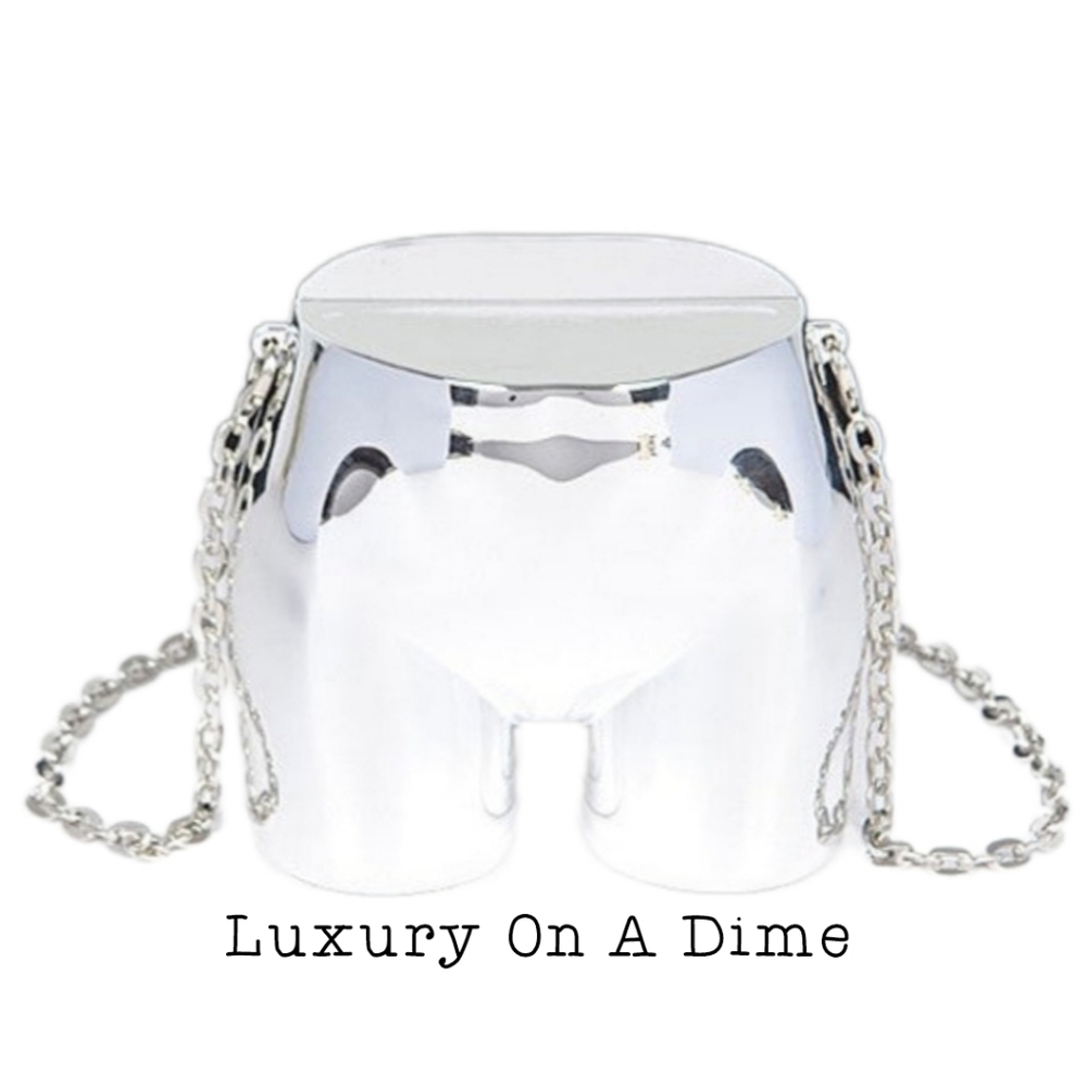 Novelty Butt Shape Convertible Handbag Purse Clutch Crossbody Shoulder Bag - Picture 3 of 13